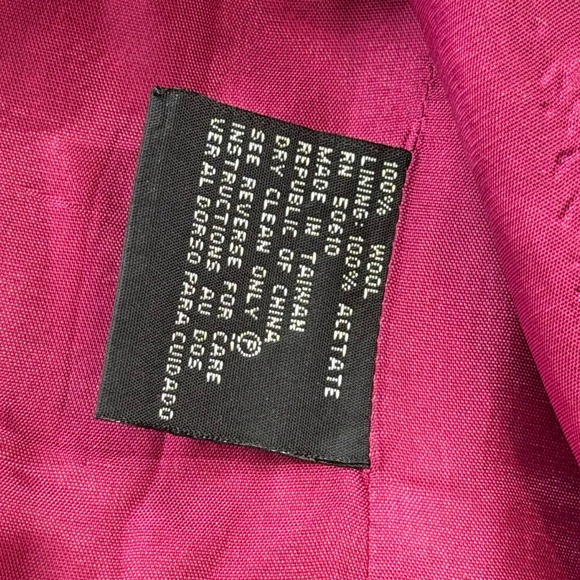 Kasper ASL Blazer Womens 6P Magenta Purple Excellent 100% Wool Petite 30603P - Picture 6 of 9
